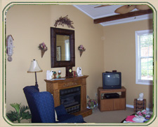Living room in TreeTop Bungalow